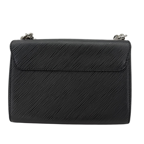 Louis Vuitton Epi Twist MM – Black Noir Crossbody Shoulder Bag with Silver LV - Picture 8 of 13